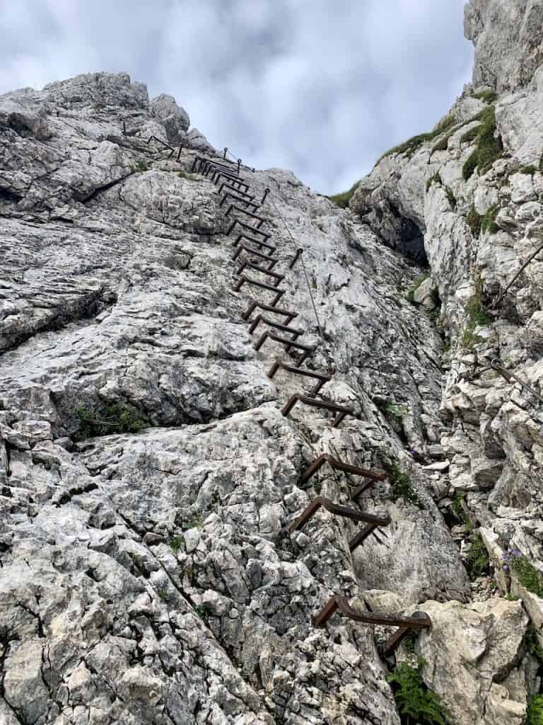 Climbing The Alpspitze Klettersteig Via Ferrata Alpspitze Guide Map