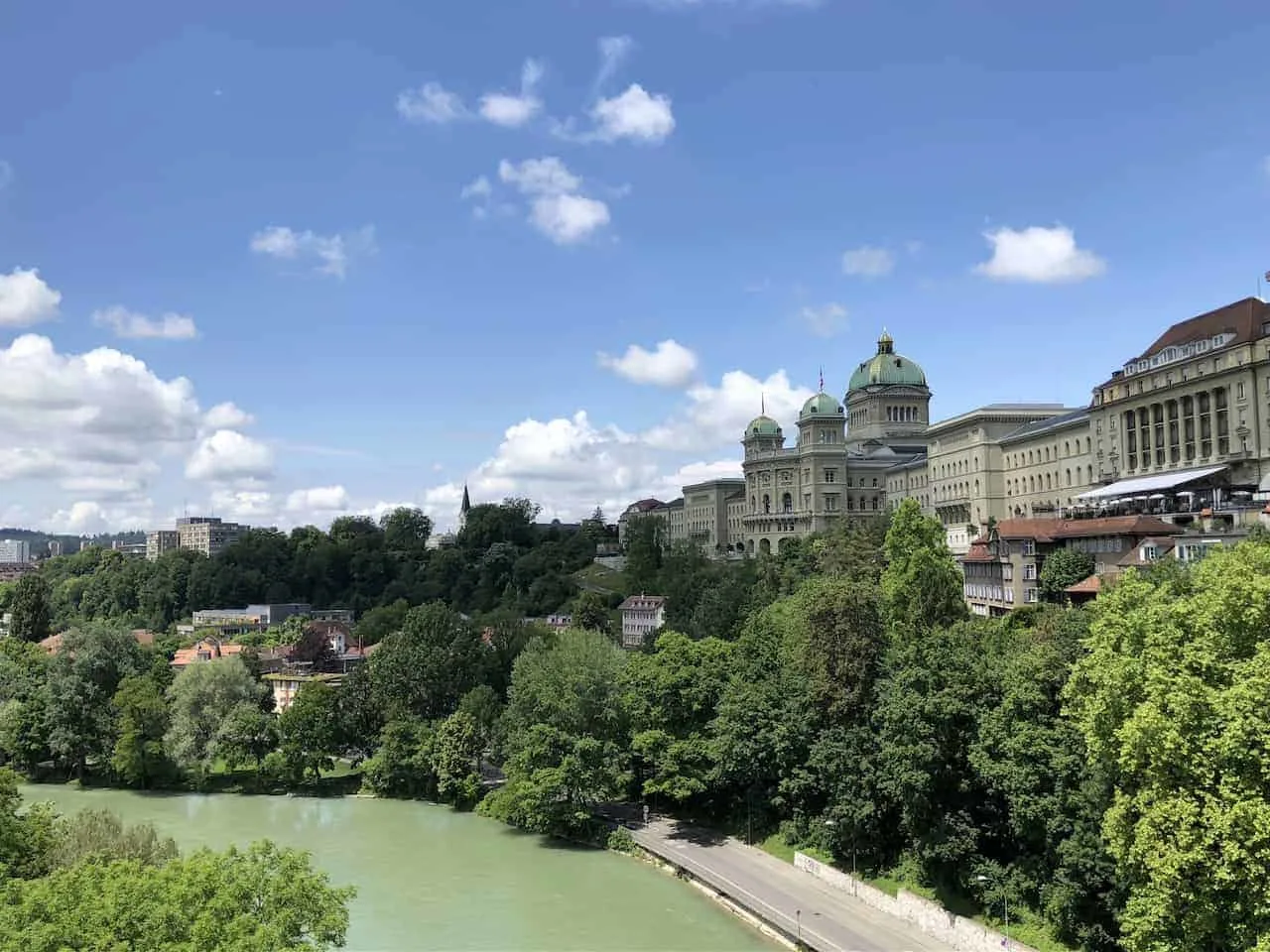 Bern Parliament Building River