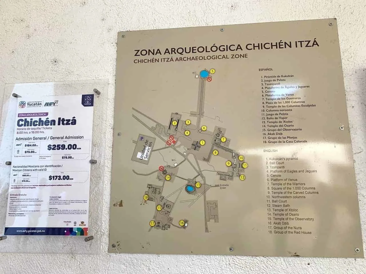Chichen Itza Map