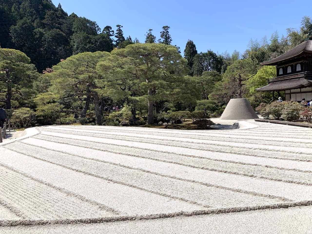 Sandgarten des Ginkakuji-Tempels