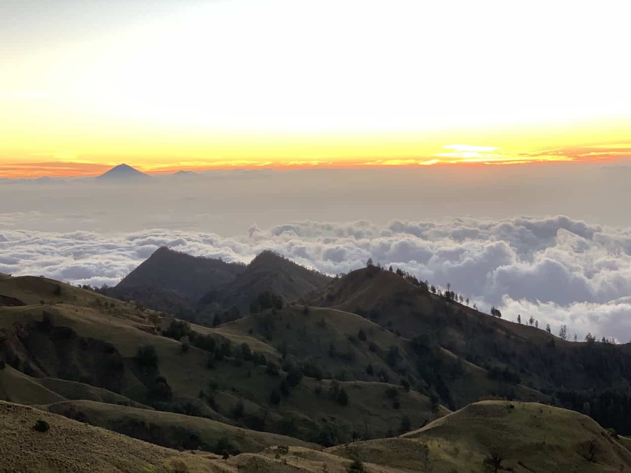 Mount Rinjani Sunset