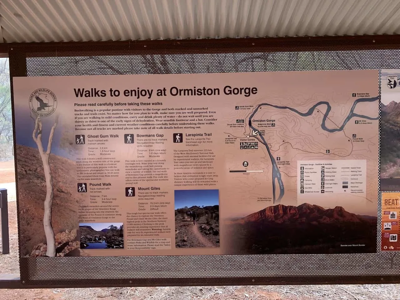 Ormiston Gorge Information Board