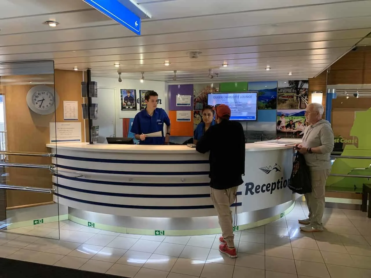 Reception Desk Interislander Ferry