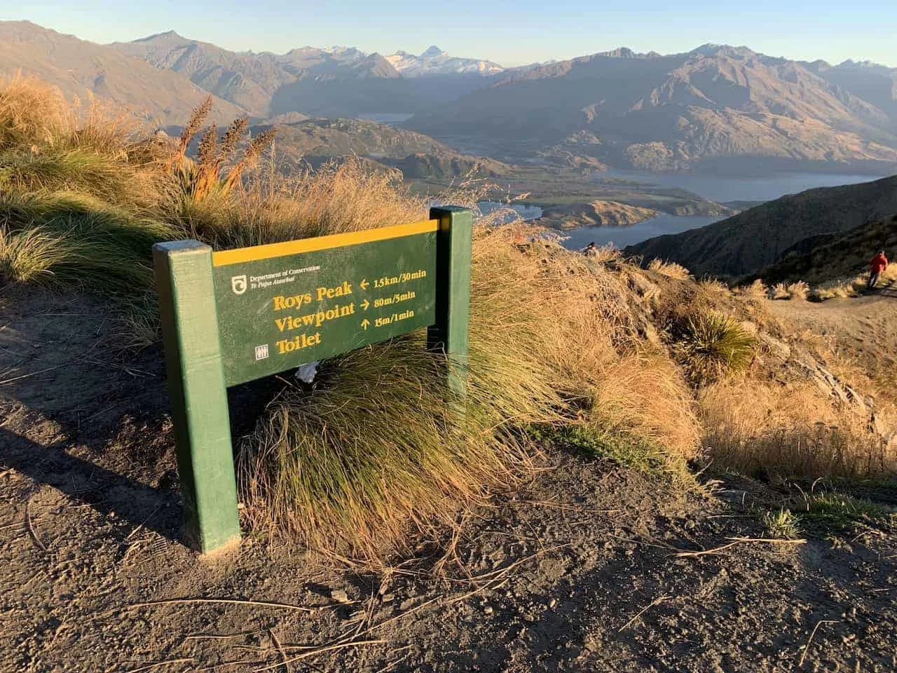 Roys Peak Viewpoint Sign
