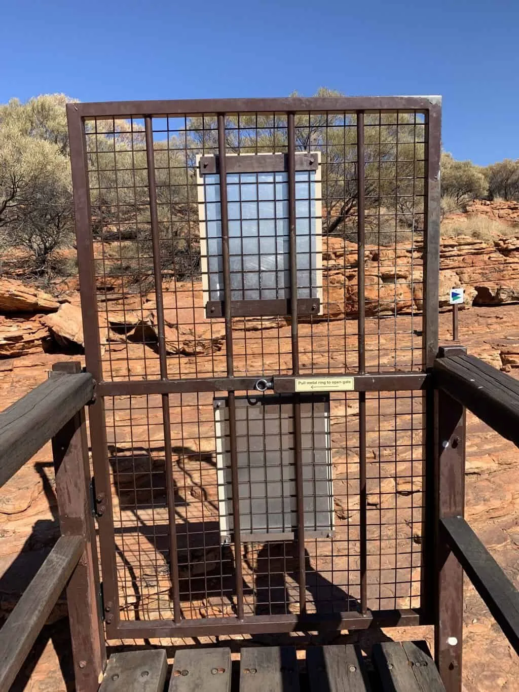 South Rim Walk One Way Gate