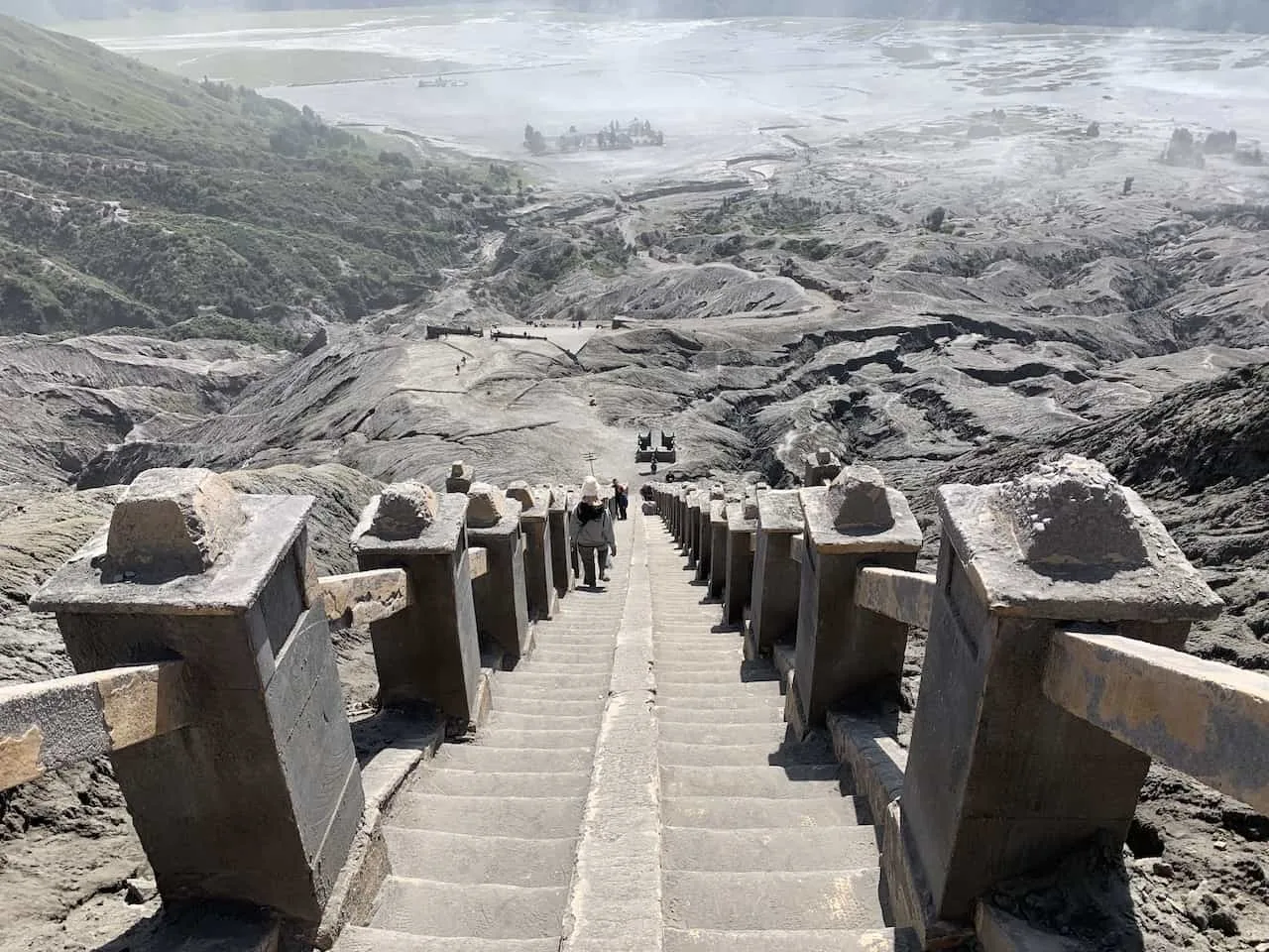 Steps up Mount Bromo