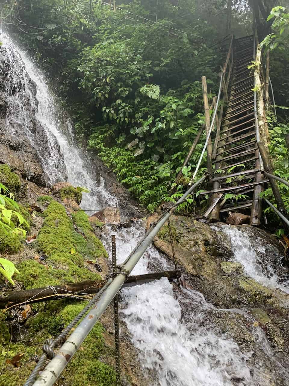 Tumpak Sewu Waterfall Ladder