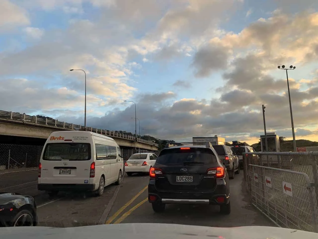 Wellington Ferry Car Lane