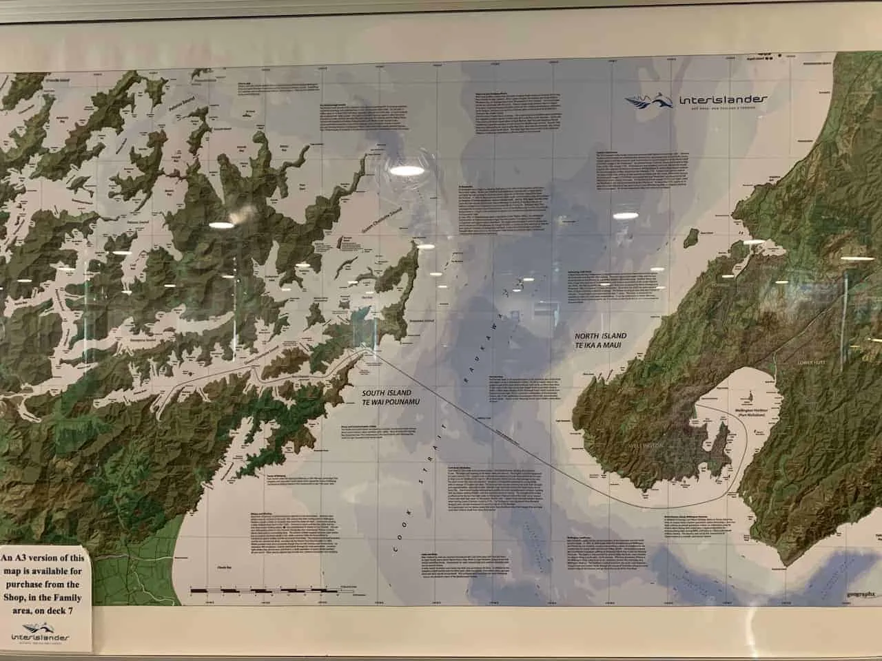 Wellington to Picton Ferry Map