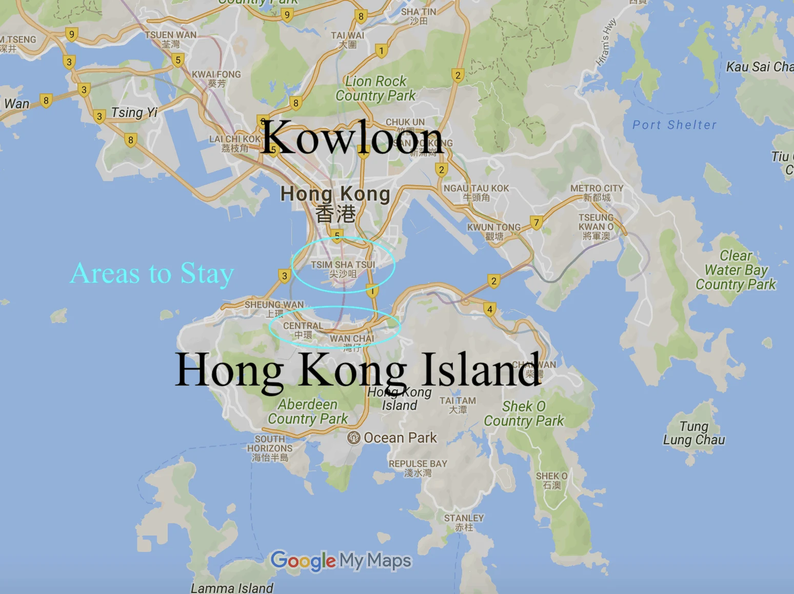 Hong Kong Map