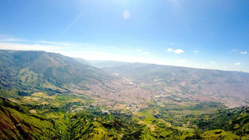 Medellin Paragliding City View