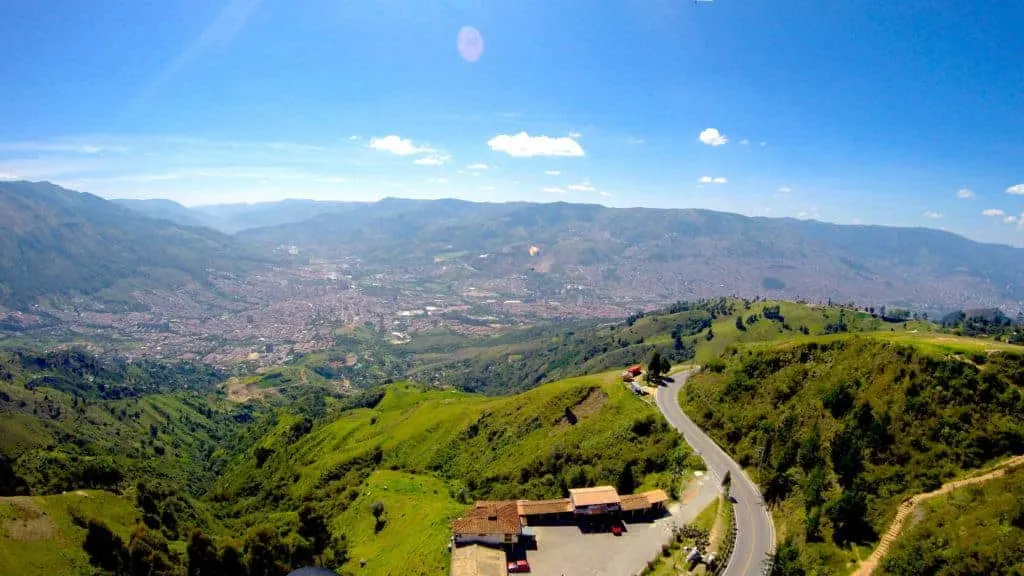 Medellin Paragliding Valley.