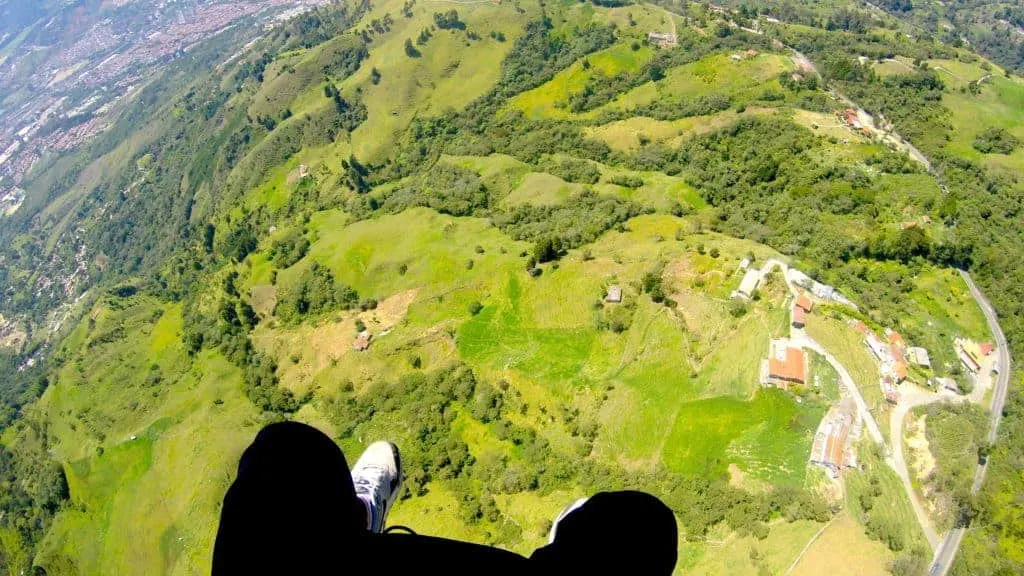Medellin Paragliding View
