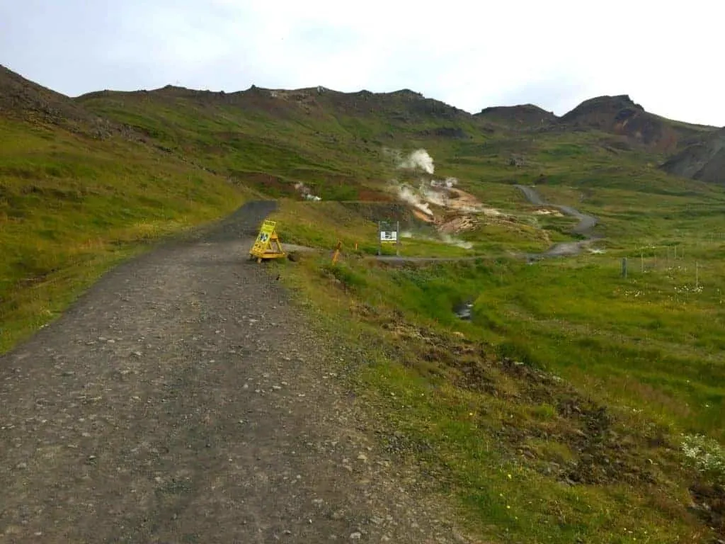 Reykjadalur Hot Springs Hike Path