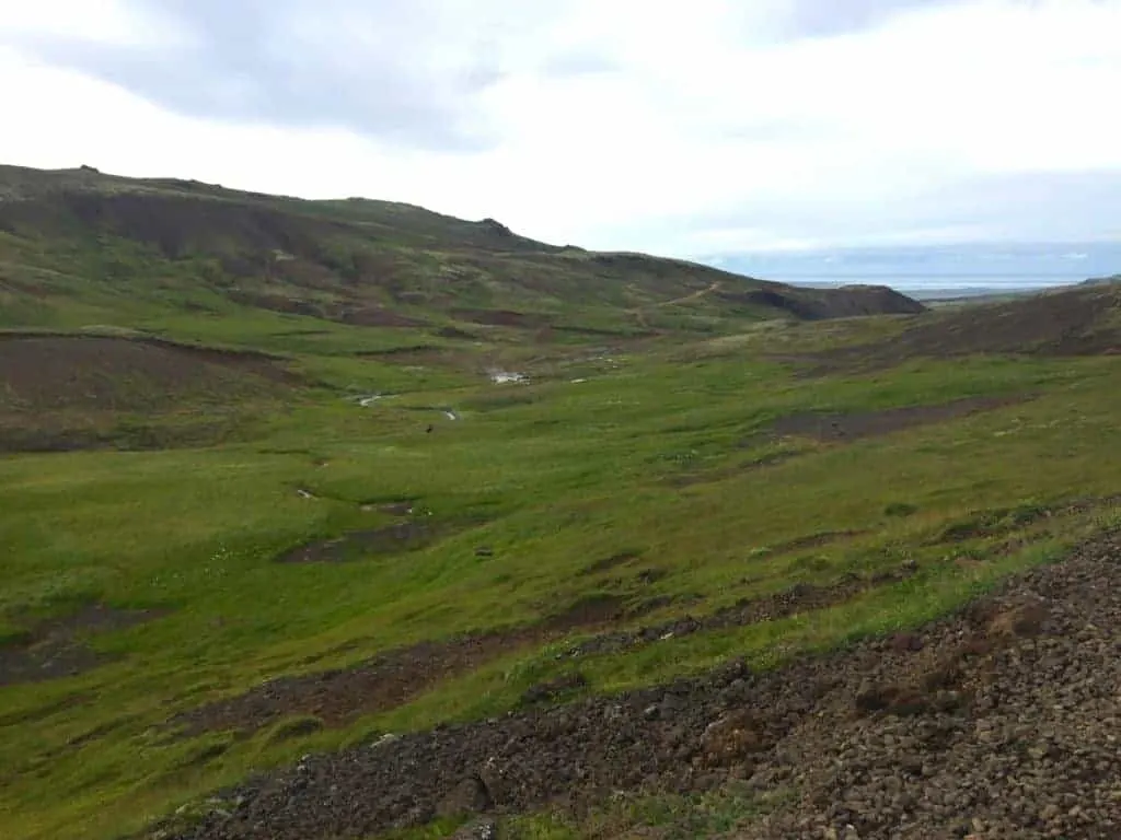 Reykjadalur Hot Springs Hike Valley