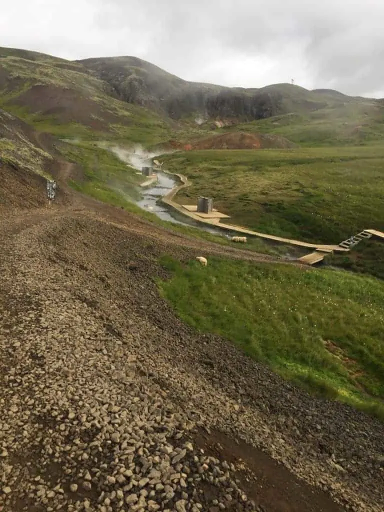 Reykjadalur Hot Springs River