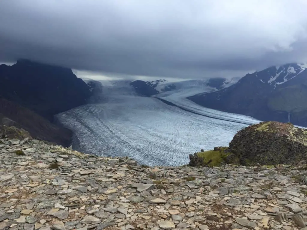 Skaftafell Hiking Glacier View