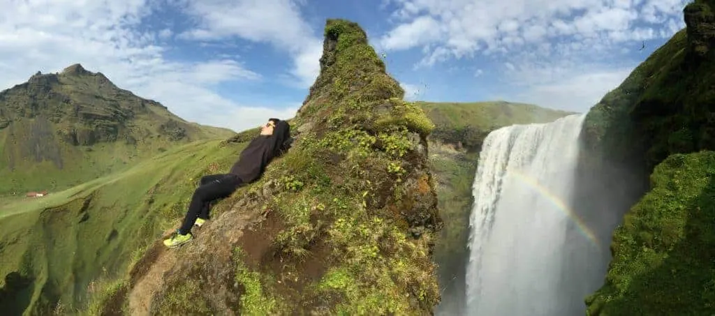 Skogafoss Waterfall Rainbow