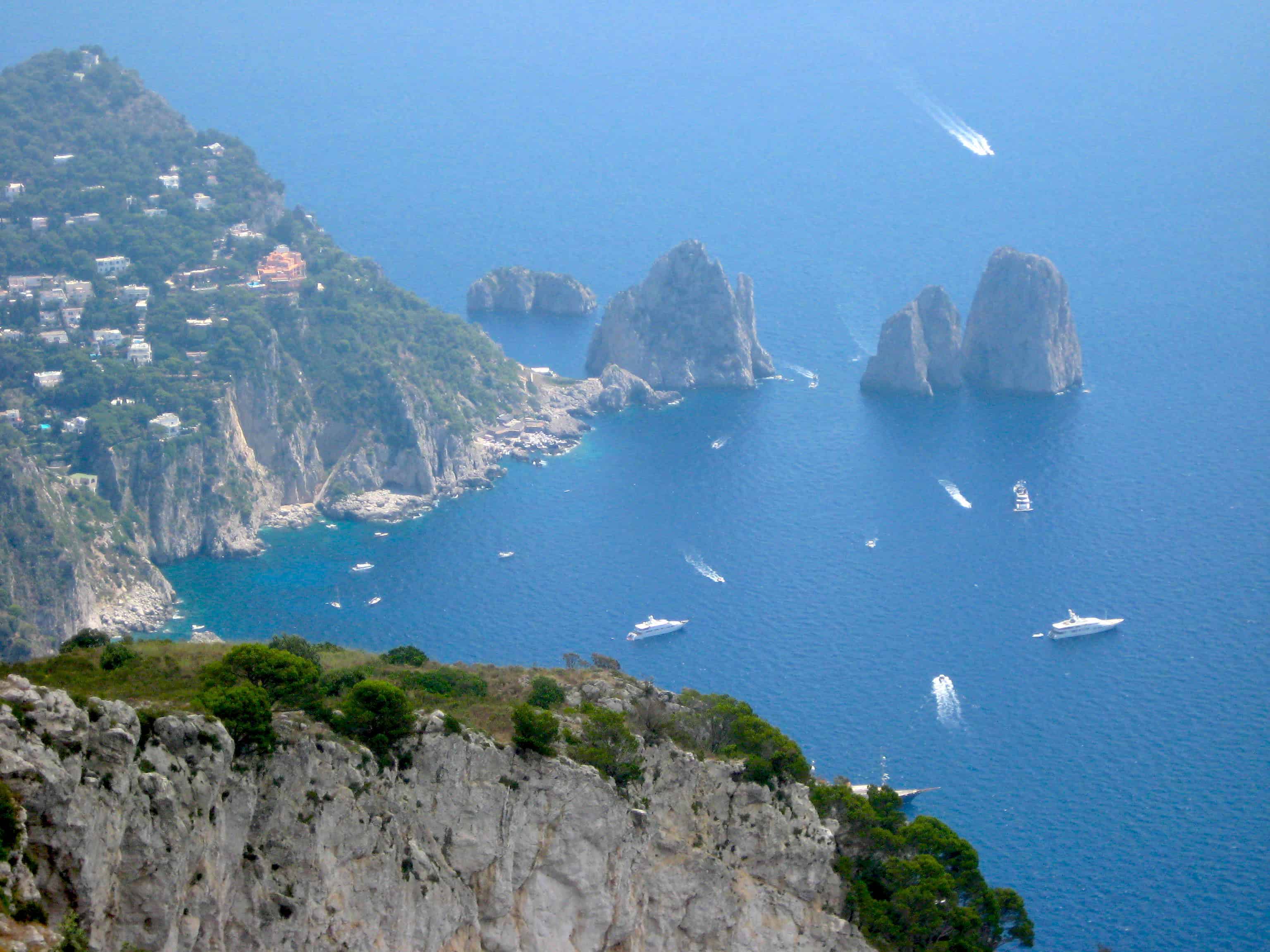 Mount Solaro Capri View