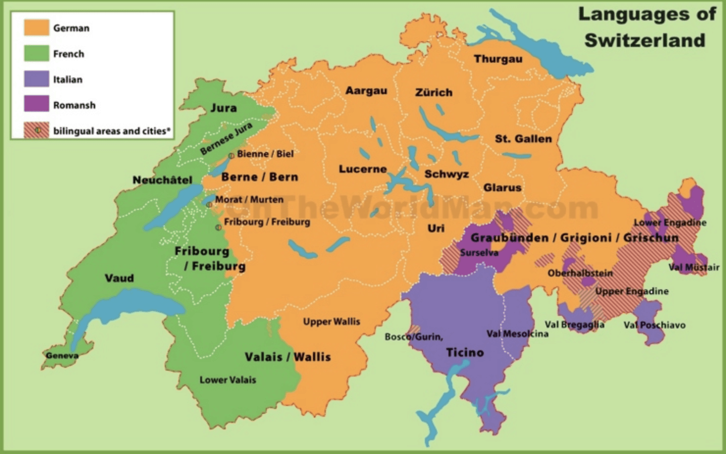 Switzerland Languages