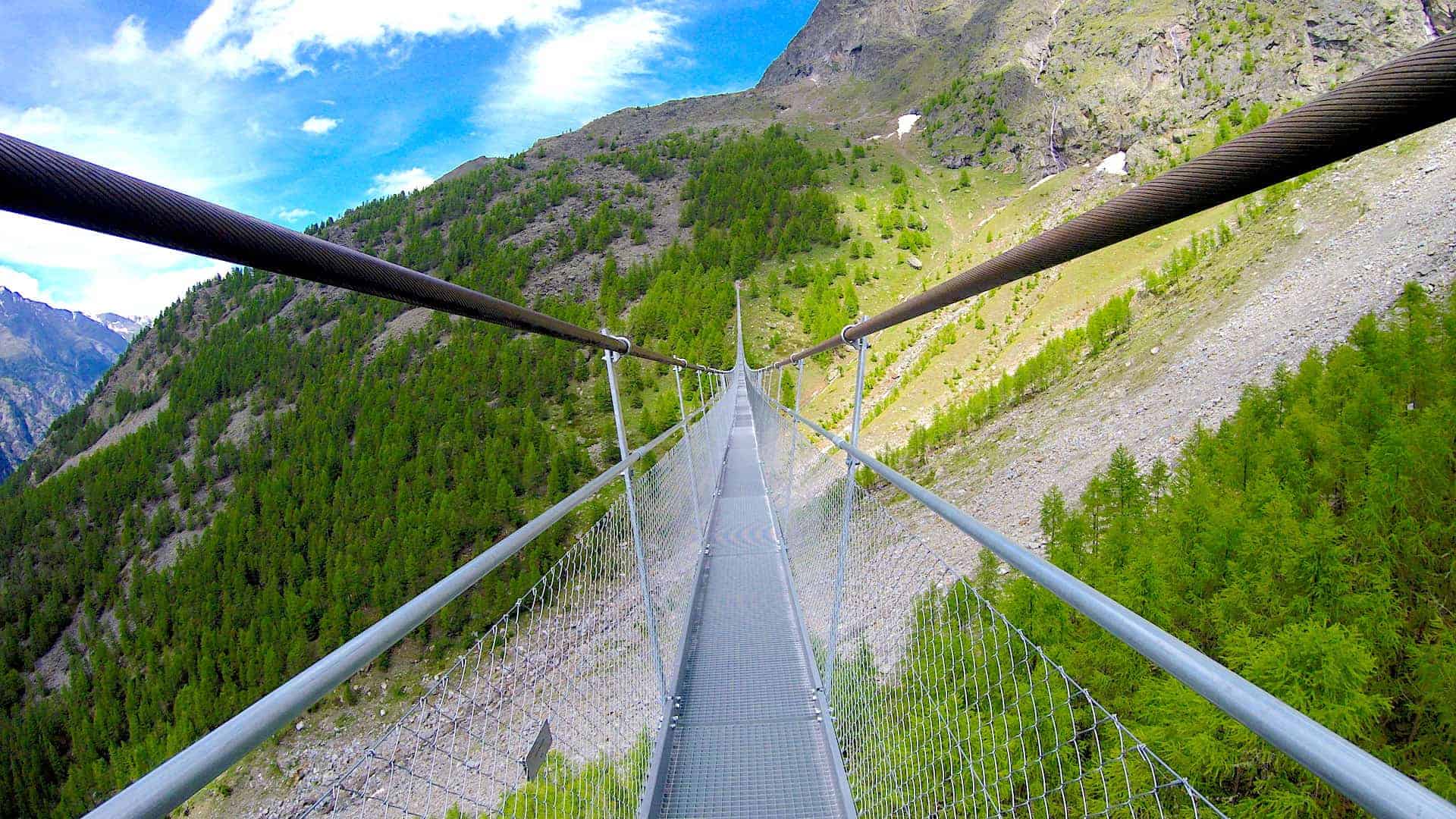 Charles Kuonen Suspension Bridge Rocks