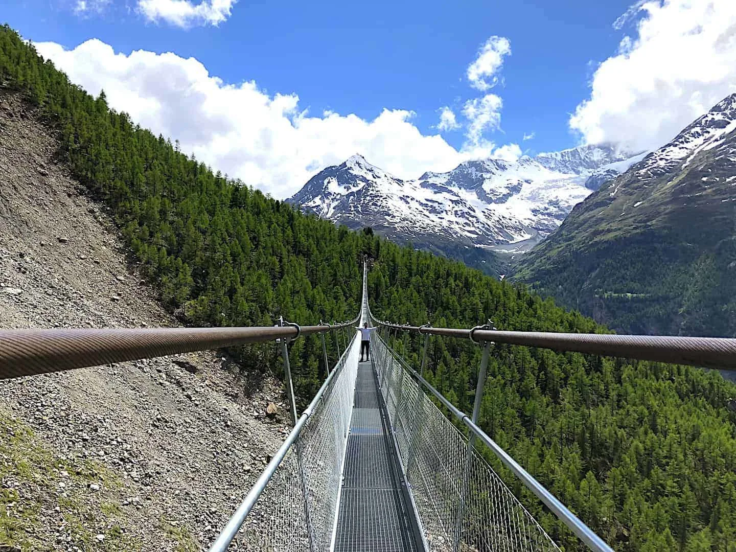 Charles Kuonen Suspension Bridge View