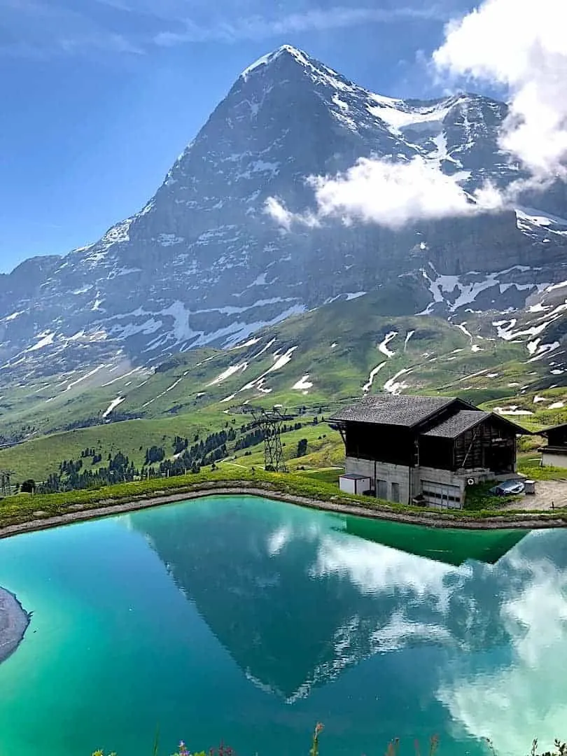 Amazing Mountain Ridge View From The Mannlichen Station