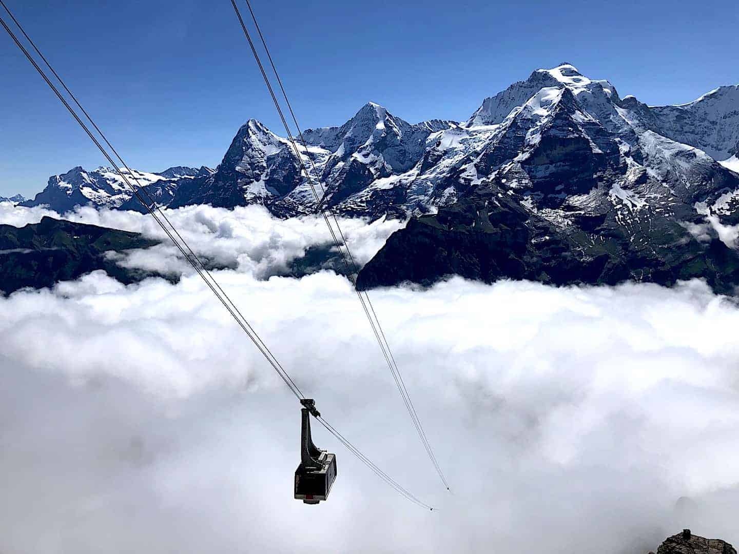 Schilthorn Cable Car Clouds