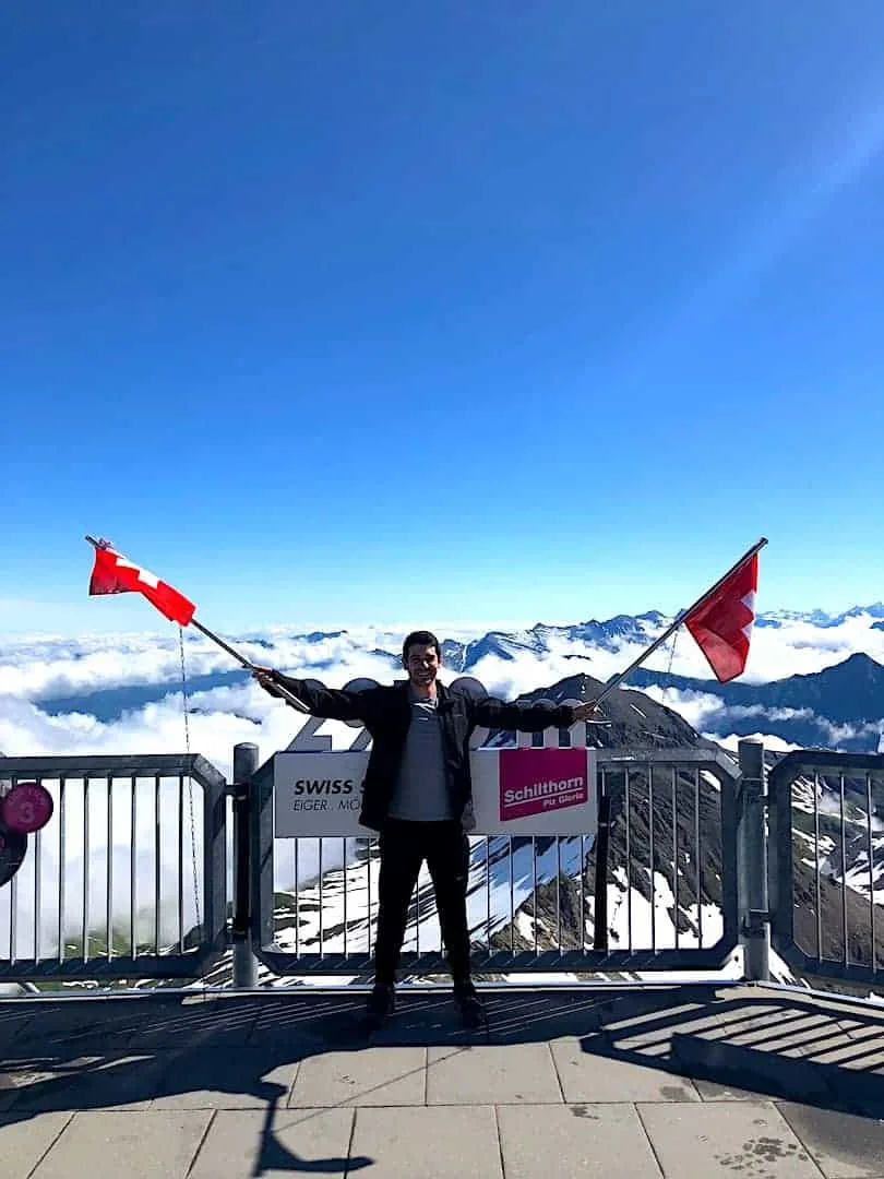 Schilthorn Flags View