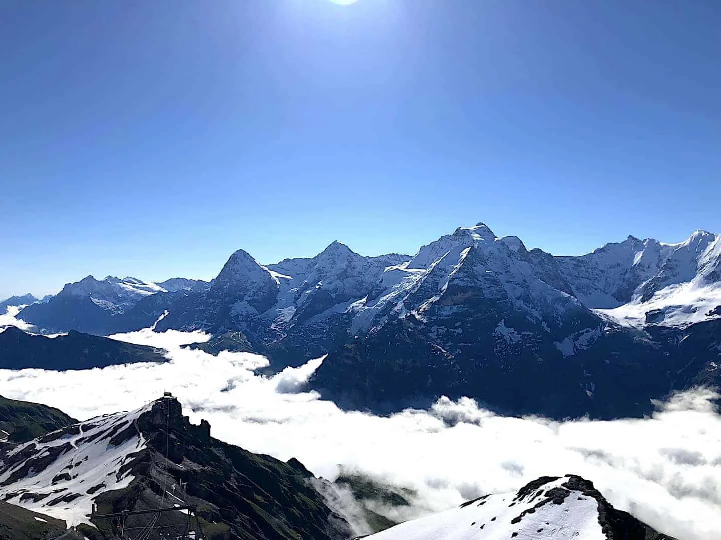 Schilthorn View Eiger Monch Jungfrau