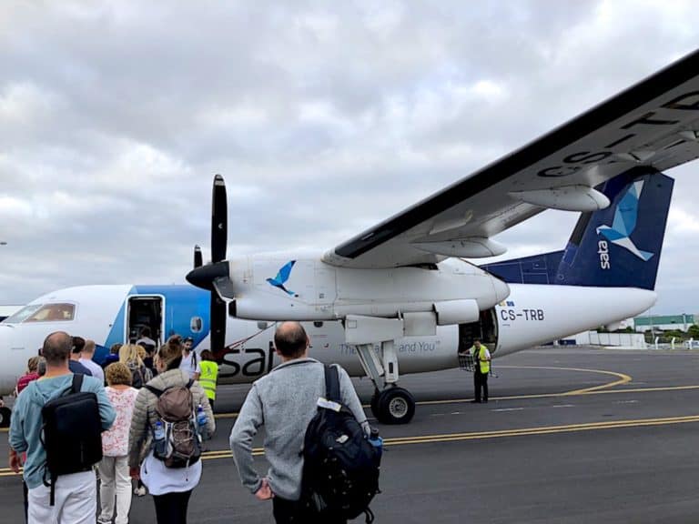 Flying in the Azores Inter Island Flights SATA Azores Airlines 2020