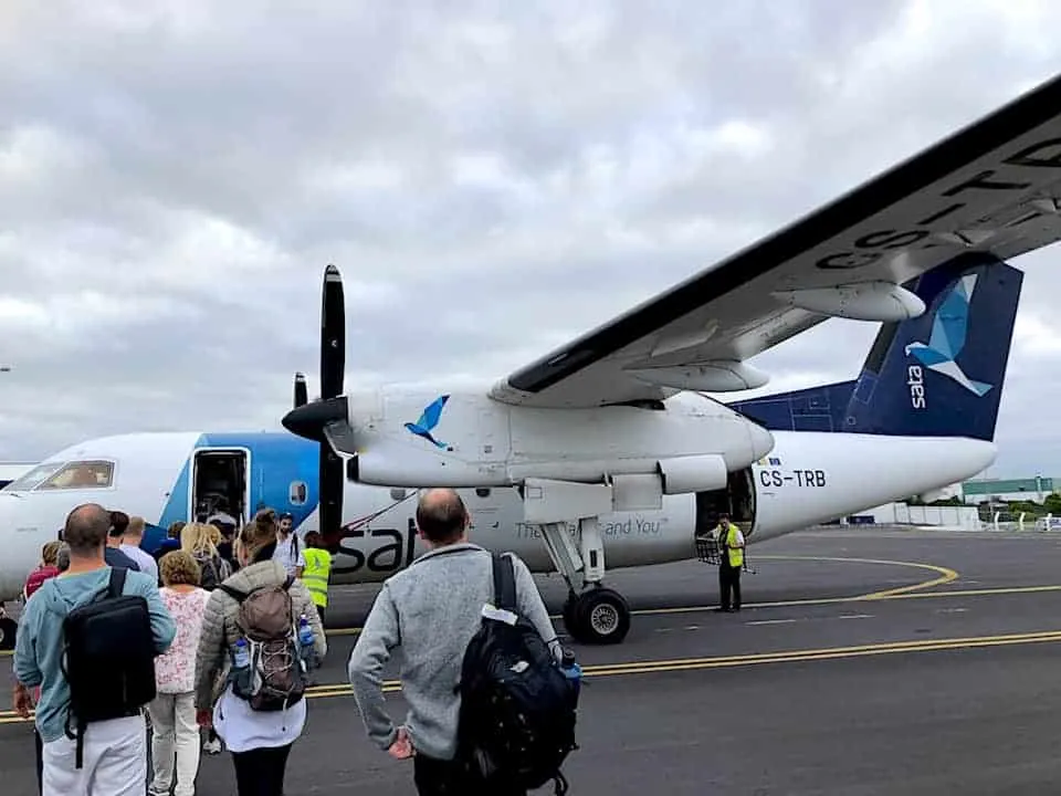 Flying in the Azores