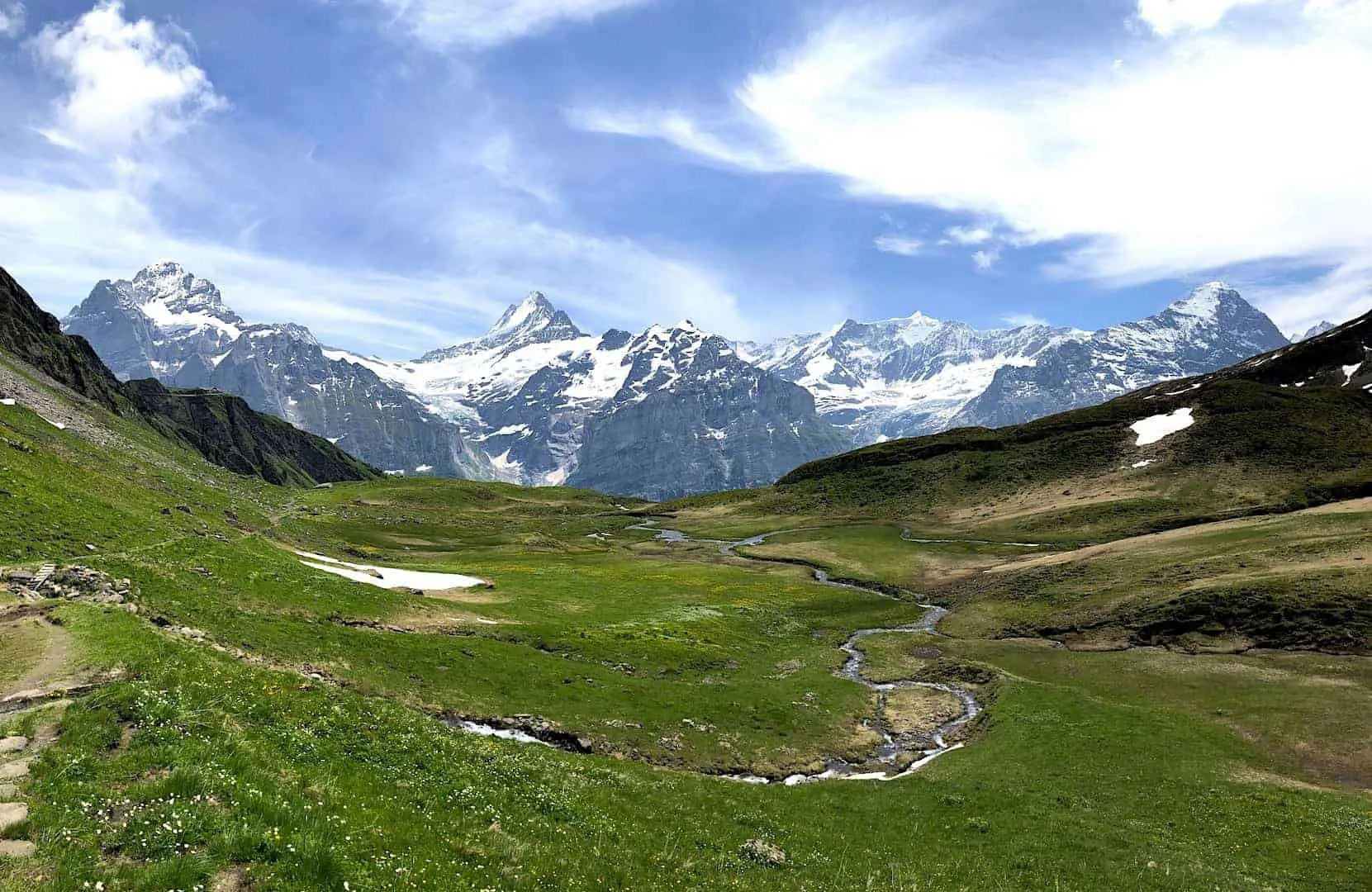 Bachalpsee Lake Valley View