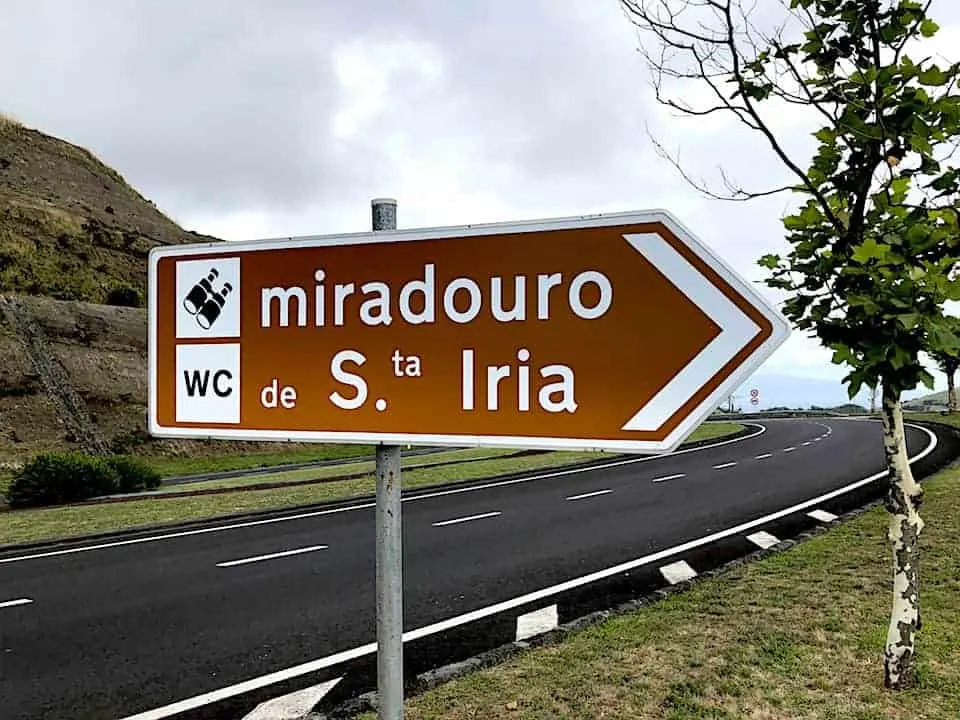 Miradouro Sign Azores