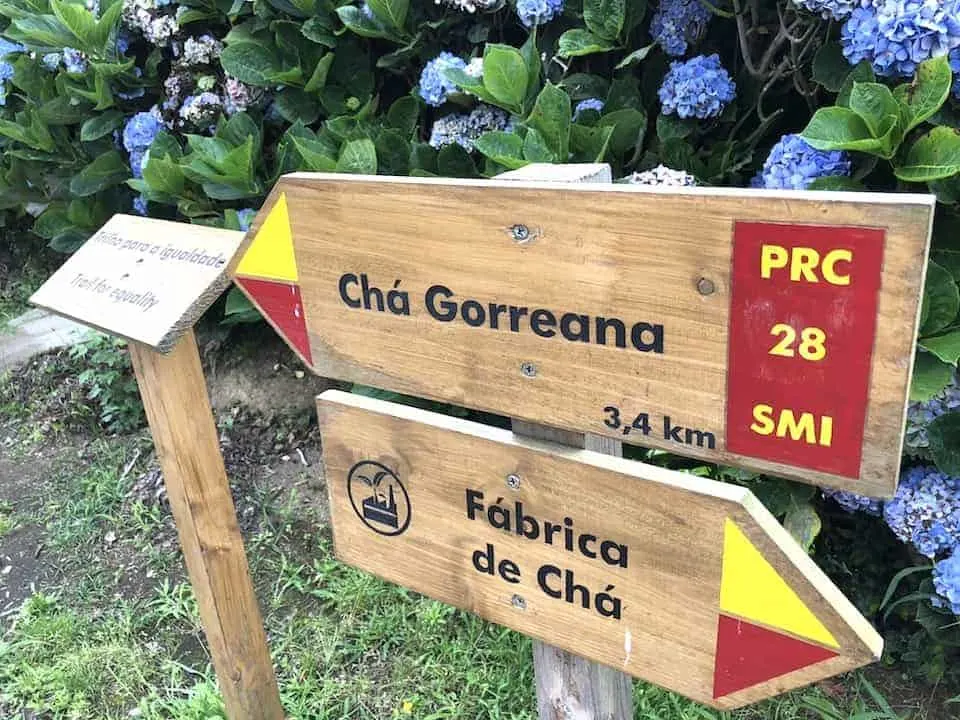 Cha Gorreana Trail Sign