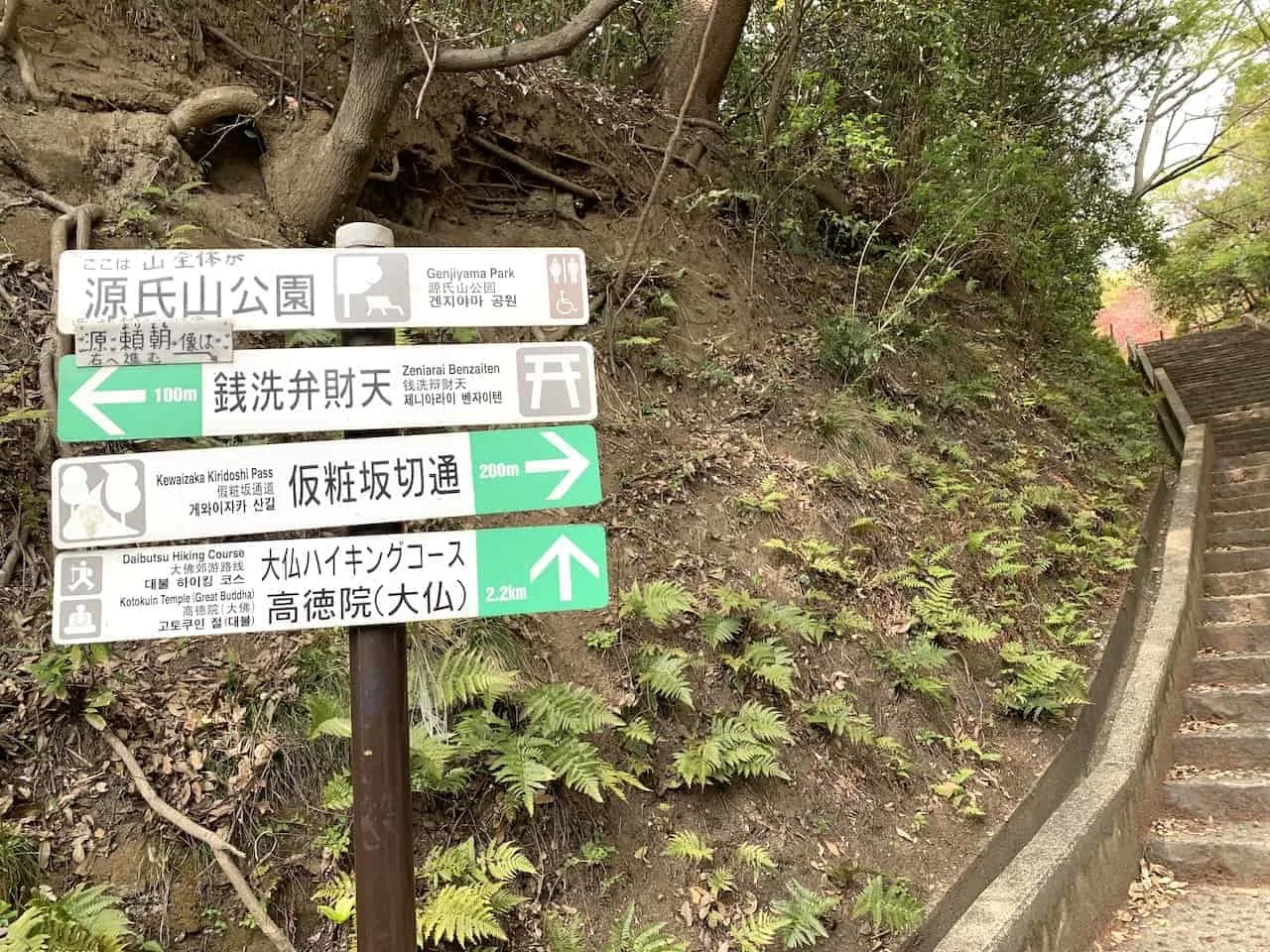 Daibutsu Hiking Signs