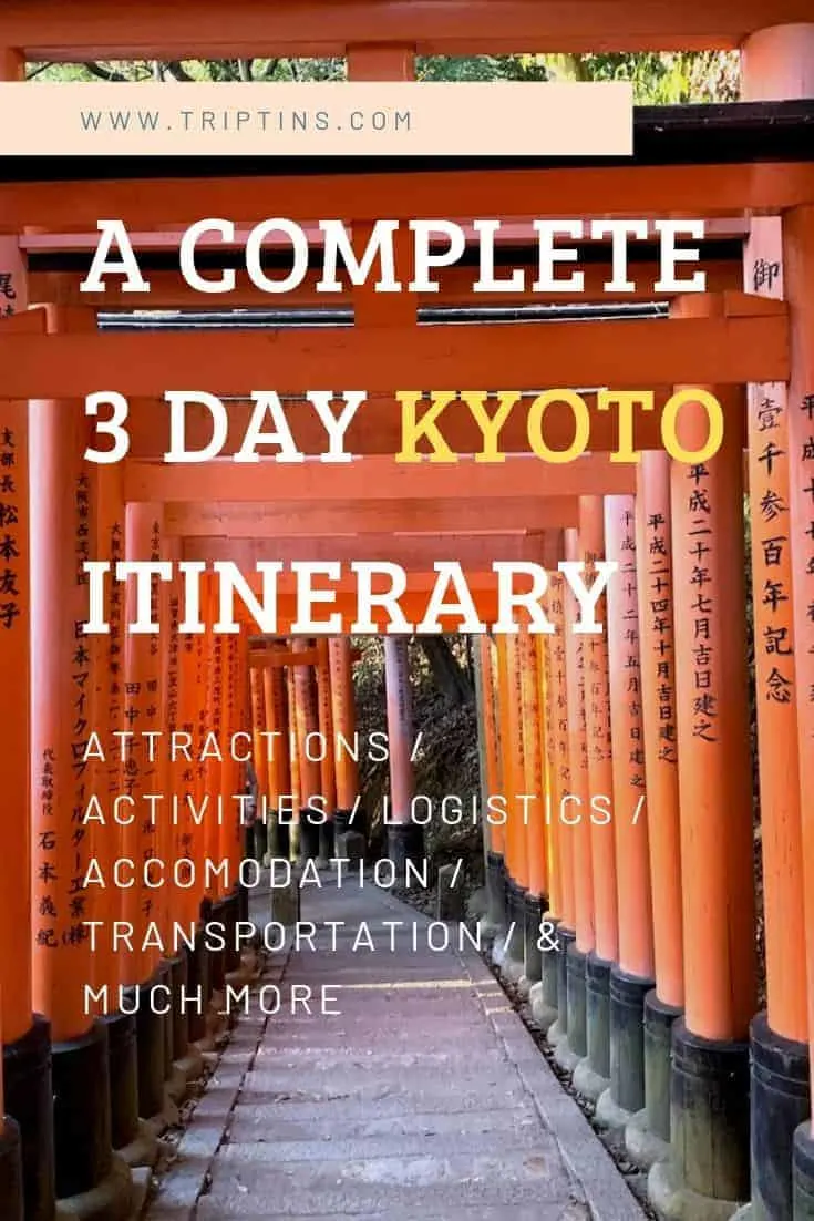 Kyoto Itinerary 3 Days