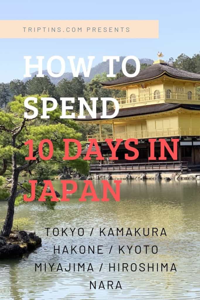 travel itinerary japan 10 days