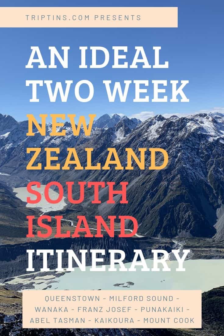 New Zealand South Island Itinerary 14 Days