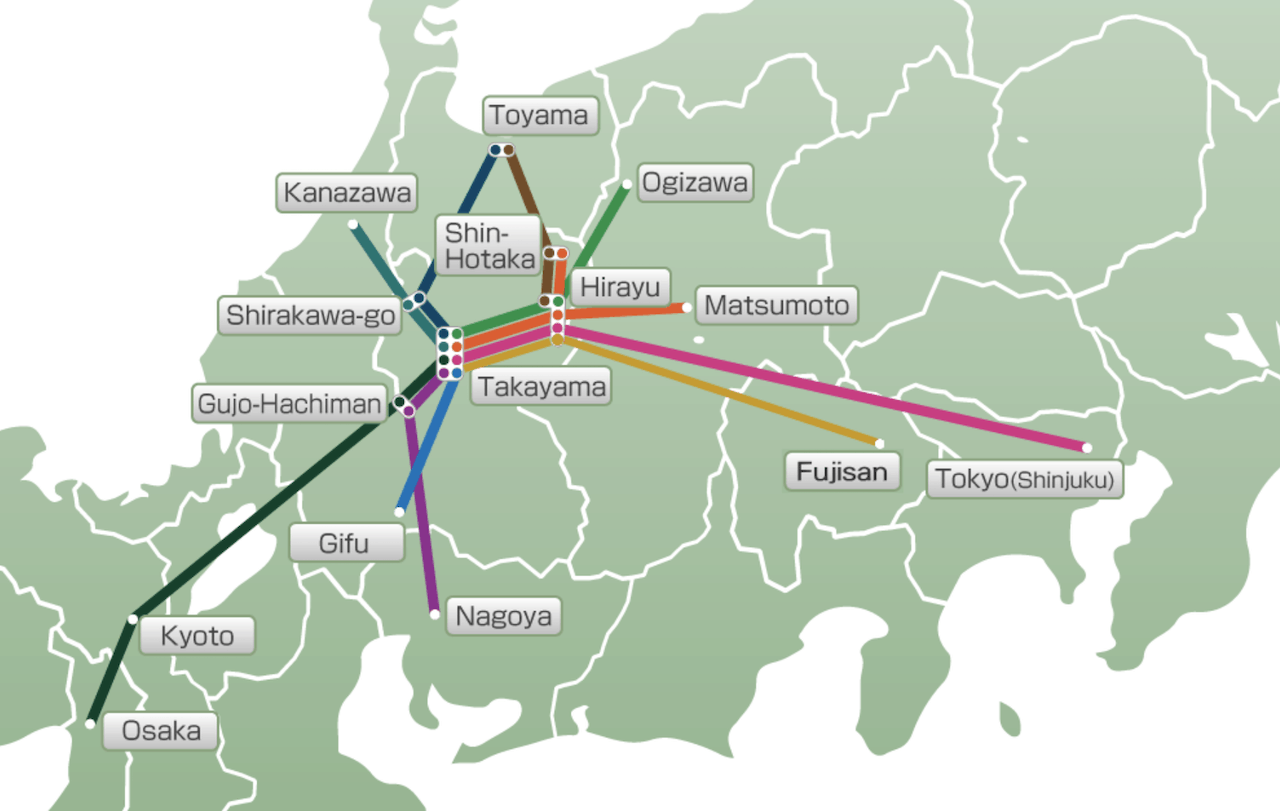 Shirakawa-go Bus Routes