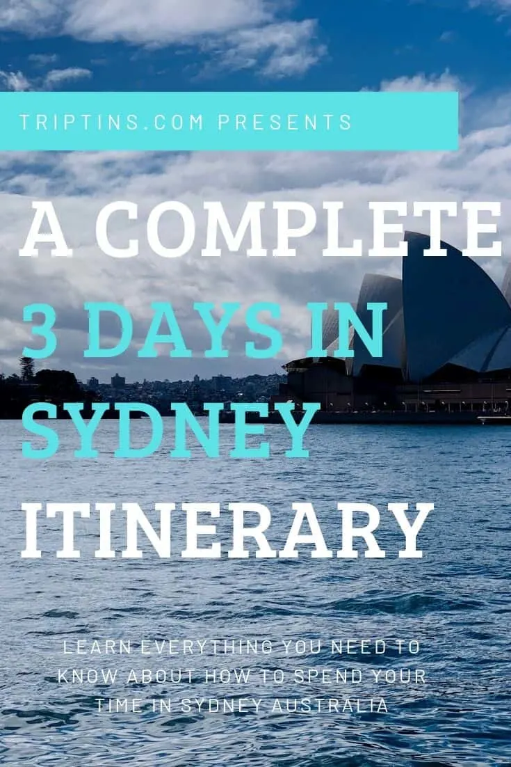 Sydney Itinerary 3 Days