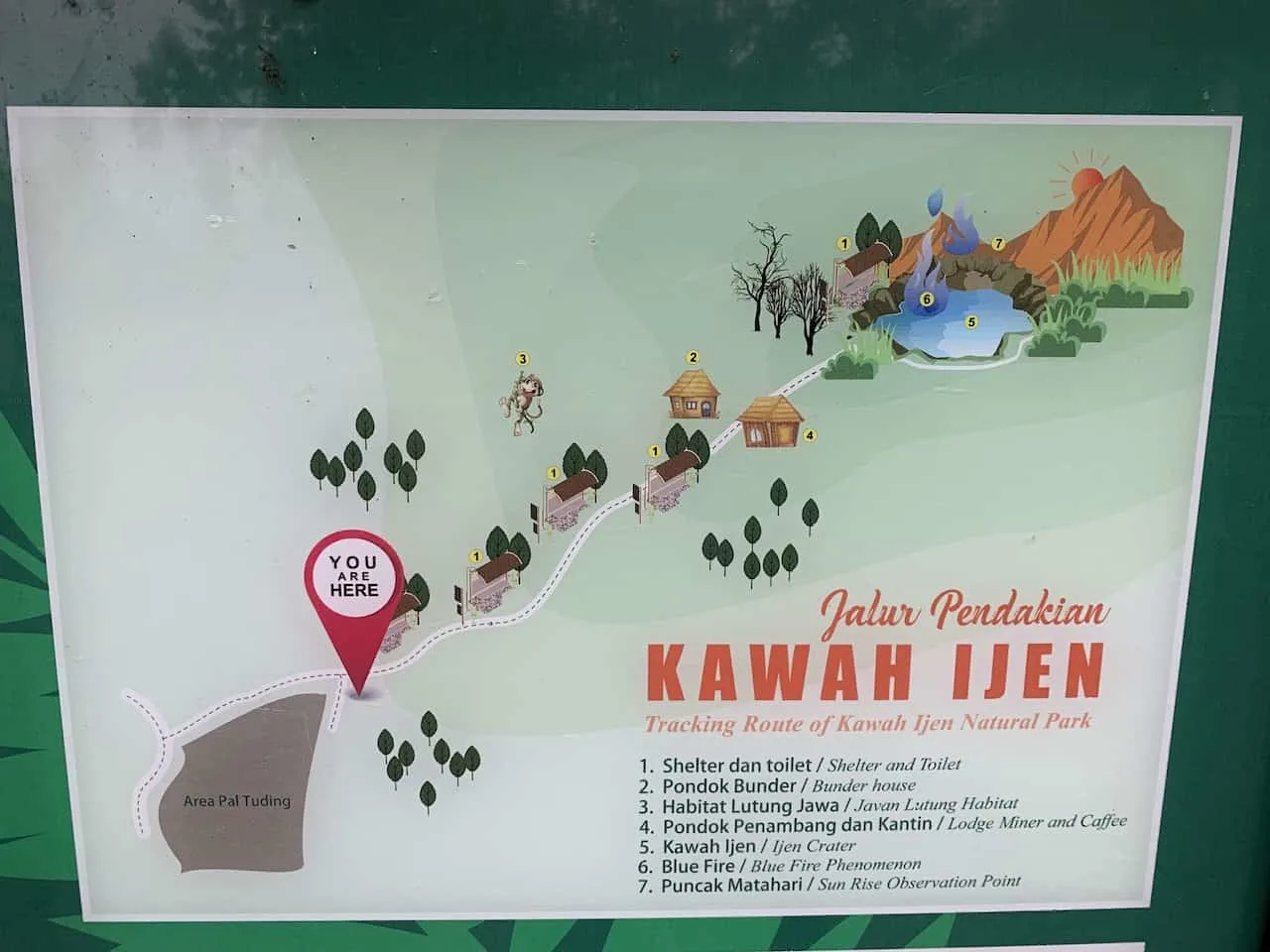 Kawah Ijen Map