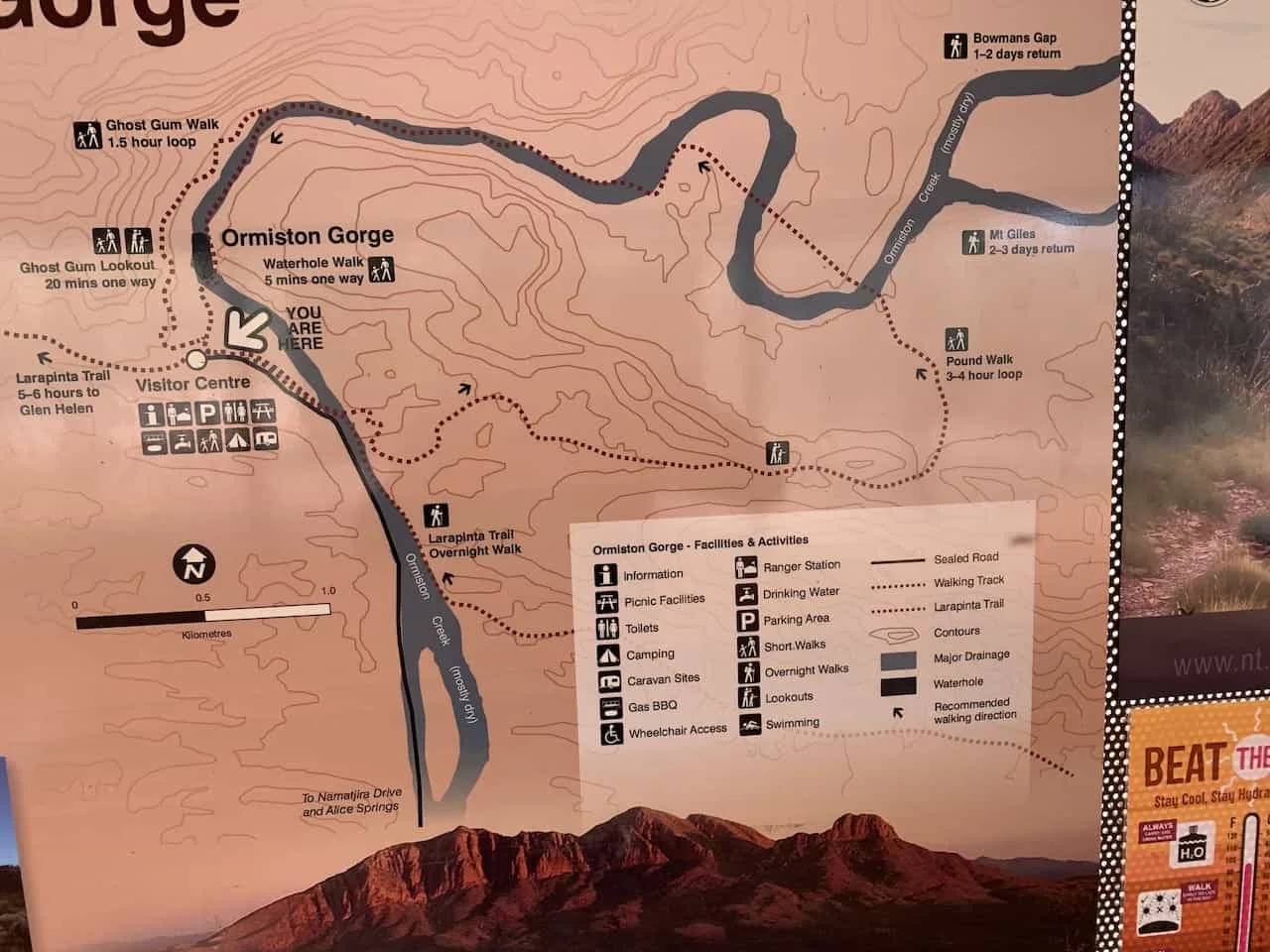 Ormiston Gorge Map