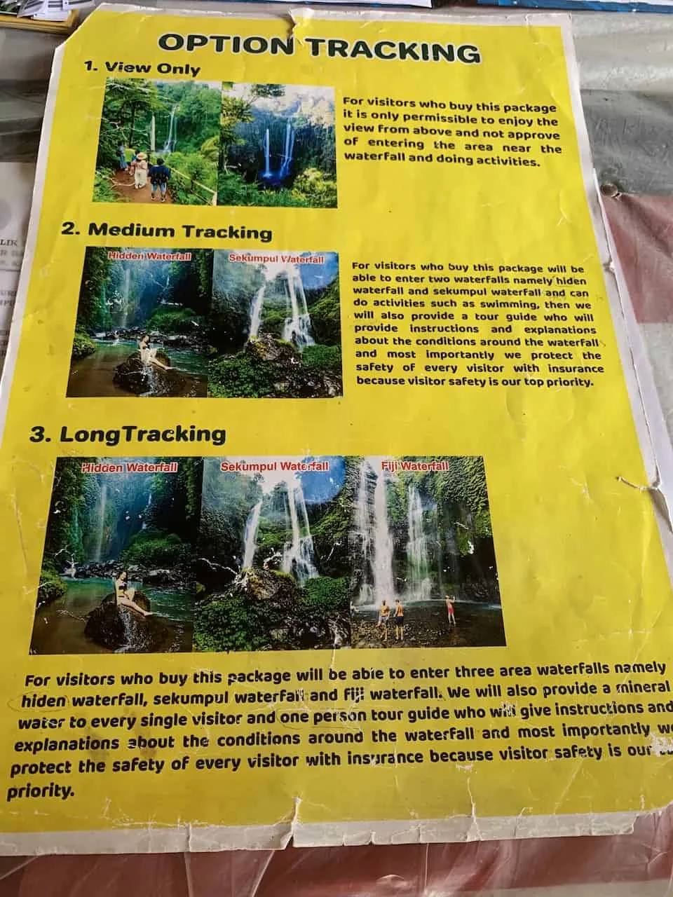 Sekumpul Trekking Options