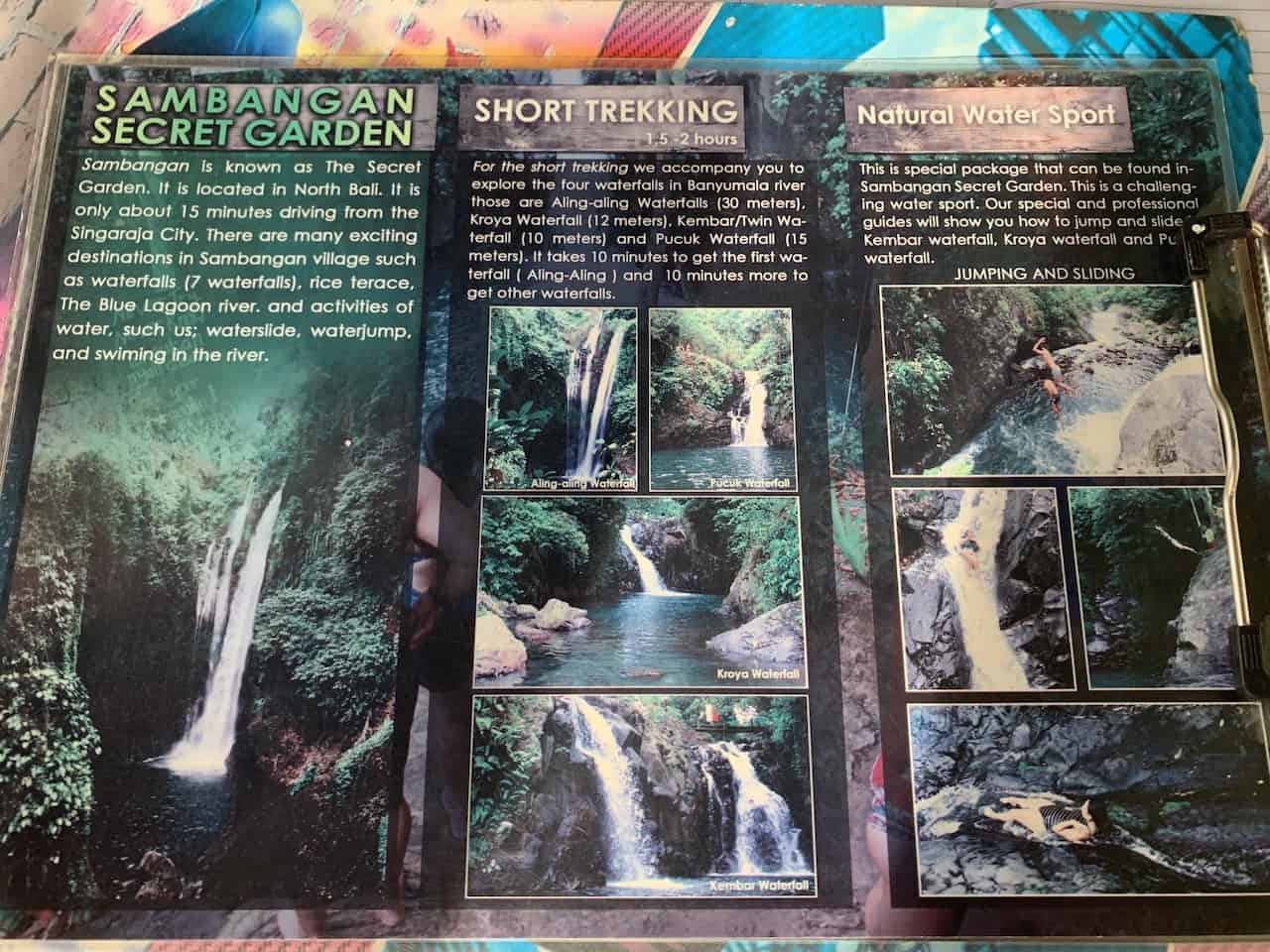 Trekking a la cascada de Aling Aling