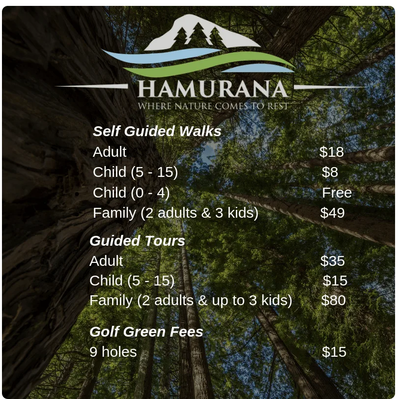 Hamurana Springs Ticket Cost
