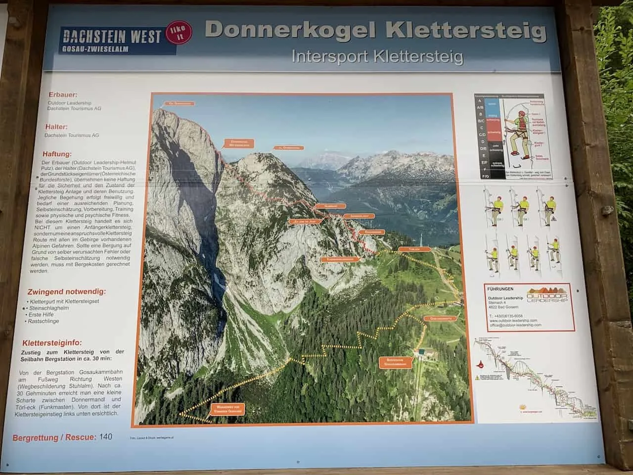 Donnerkogel Klettersteig Intersport Map