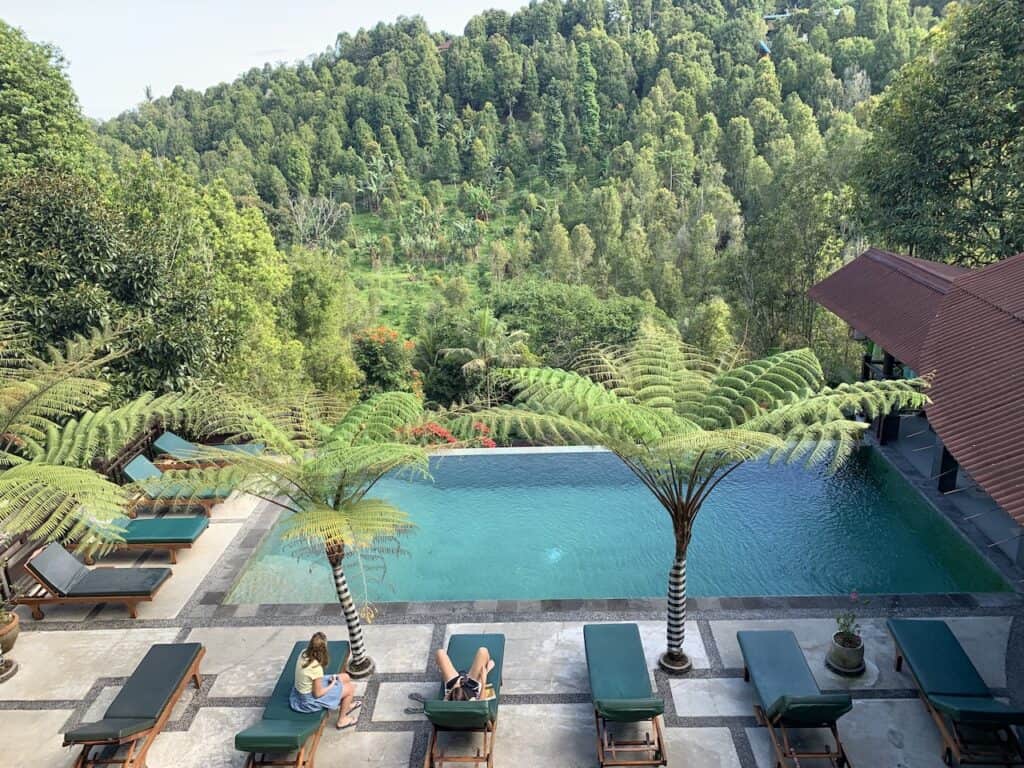 Hotel in Bali Overlooking Greenery