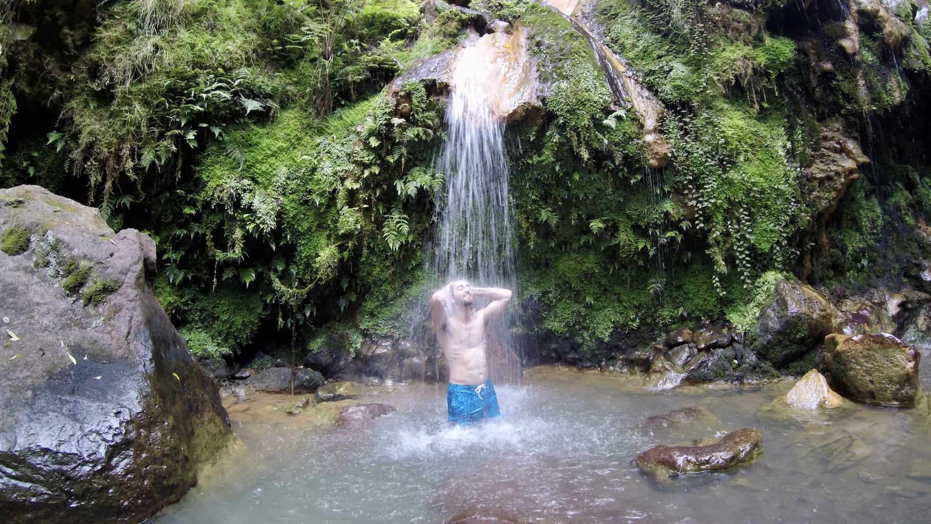 The Caldeira Velha Hot Springs of Sao Miguel, Azores