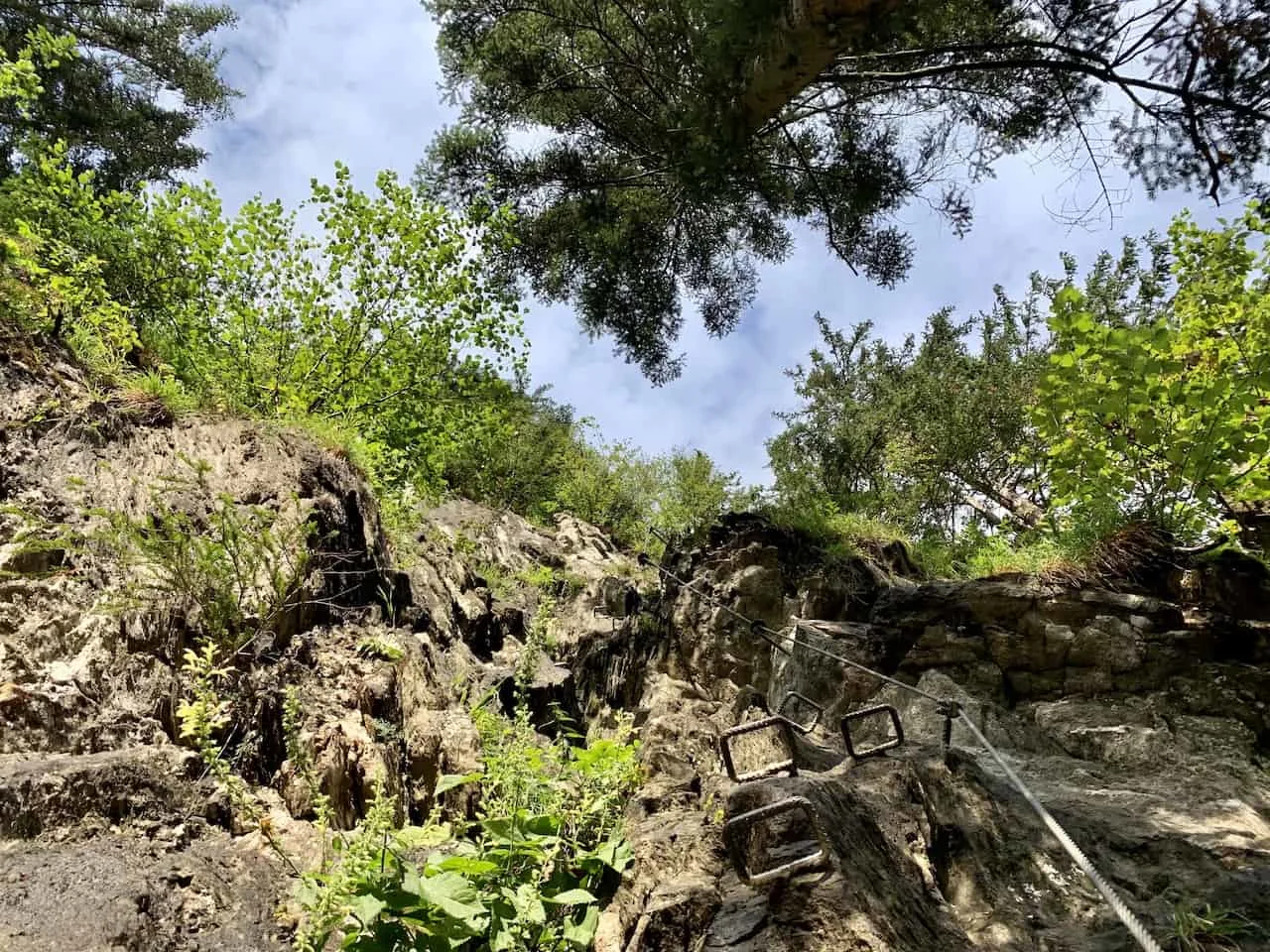 Metal Rungs Via Ferrata